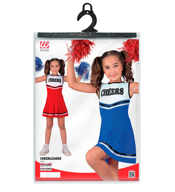 Cheerleader blauw kostuum Maudje kinderen — foto 5