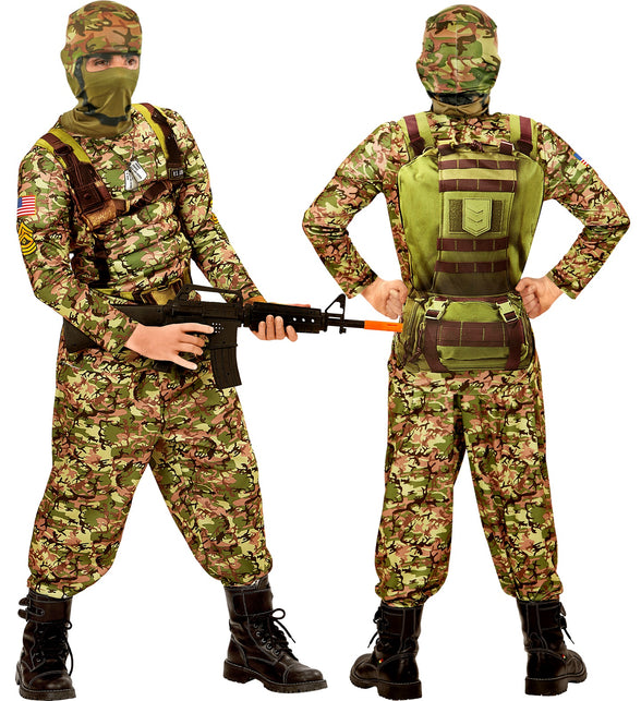 Combat soldaat kostuum Finn kinderen
