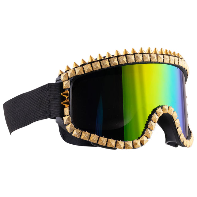 Ski bril met strass steentjes goud — foto 3