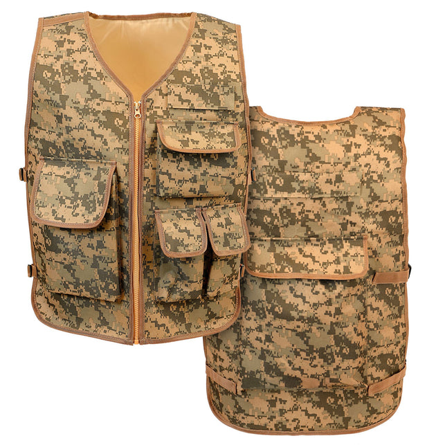 Camouflage tactisch gilet met zakken dames en heren — foto 2