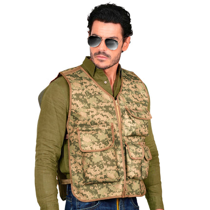 Camouflage tactisch gilet met zakken dames en heren — foto 4
