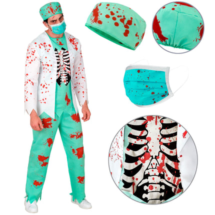 Zombie dokter jas voor heren — foto 2