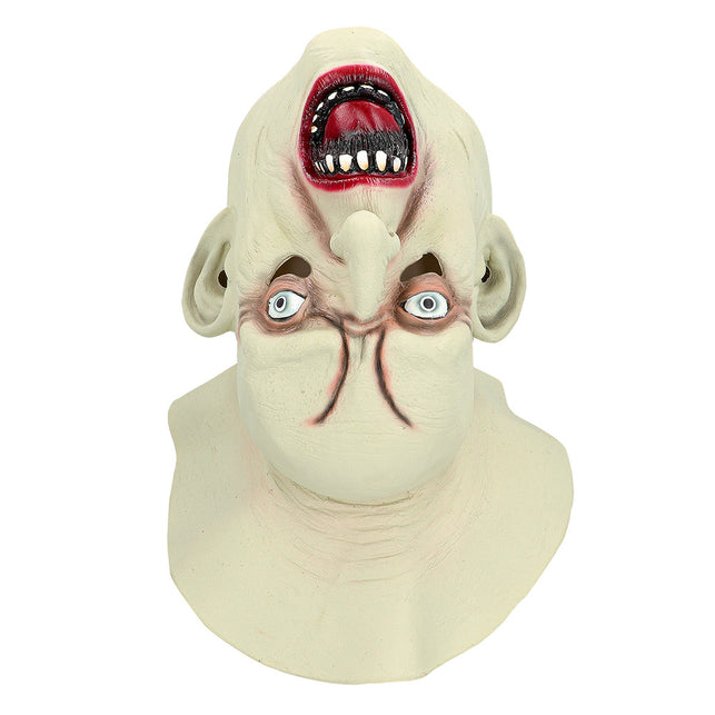 Latex hoofdmasker Balthazar met omgedraaid gezicht heren — foto 2