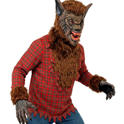 Weerwolf shirt voor heren achterkant – kostuums