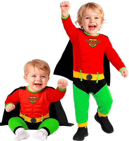 Super baby jumpsuit voor jongens (art. 2870) vooraanzicht – kostuums