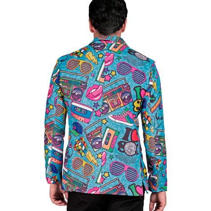 80s Funky colbert gedragen - jaren 80 jasje heren retro feest