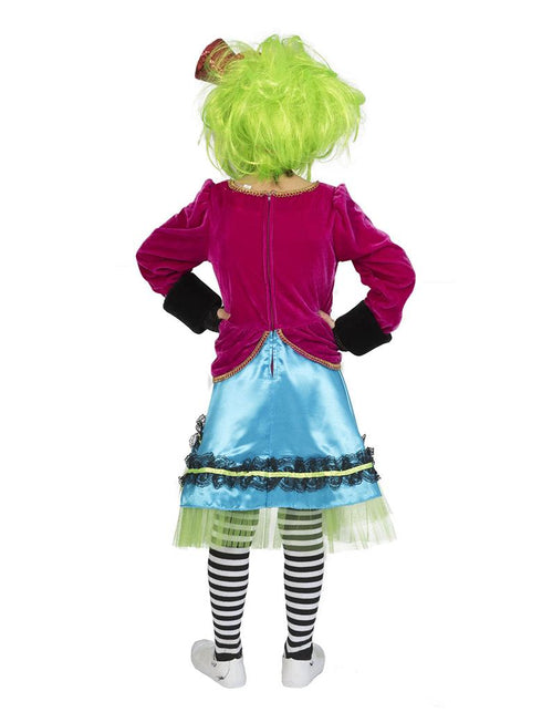 Gek Mad Hatter pak meisje achterkant – carnaval outfit