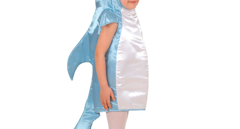 Dolfijn kostuum kind unisex, schattig zeedier verkleedpak vooraanzicht