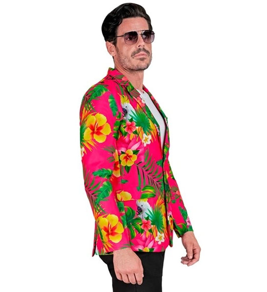 Copacabana neon colbert op model - kleurrijke feestoutfit