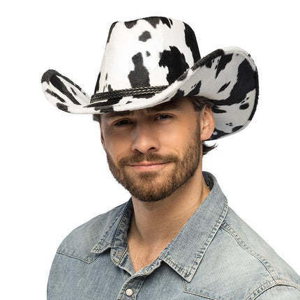 Cowboyhoed Cowchella zwart zijkant