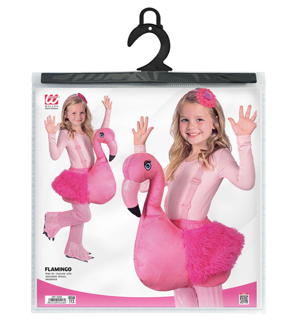 Flamingo kostuum voor meisjes achterkant – kostuums