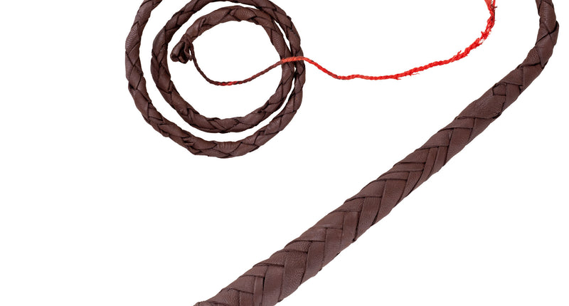 Bruine zweep 120 cm verkleedaccessoire