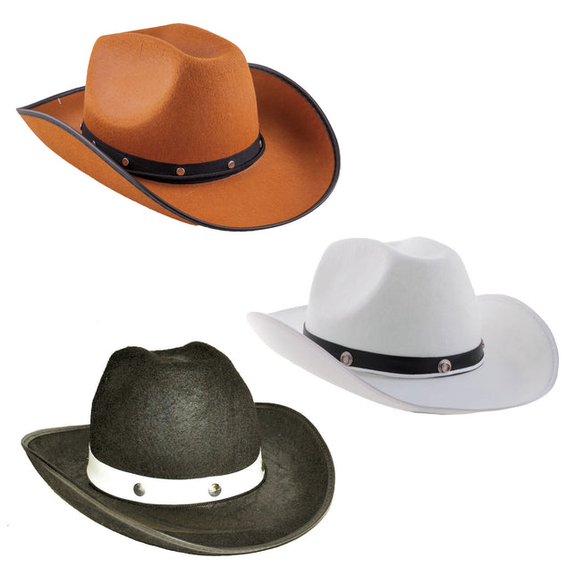 Cowboy hat Glenn in black or brown