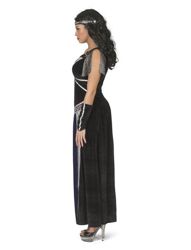Middeleeuwse koninginnen pak Eustacia dames achterkant – carnaval outfit
