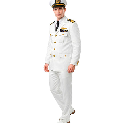 Kapitein colbert voor heren achterkant – verkleedkleding