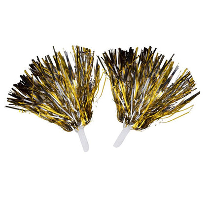 Pompoms in metallic gold or silver