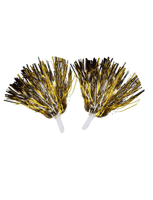 Pompoms in metallic gold or silver