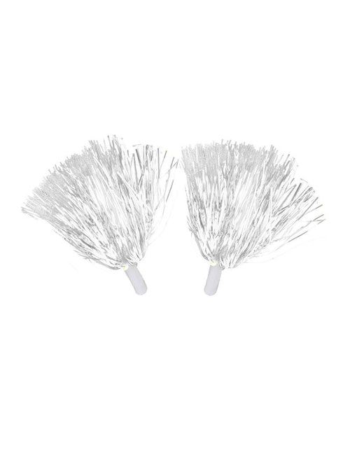 Pompoms in metallic gold or silver