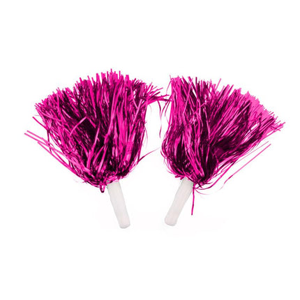 Pompoms in metallic gold or silver
