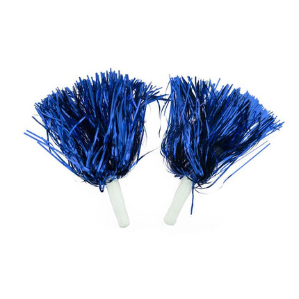 Pompoms in metallic gold or silver