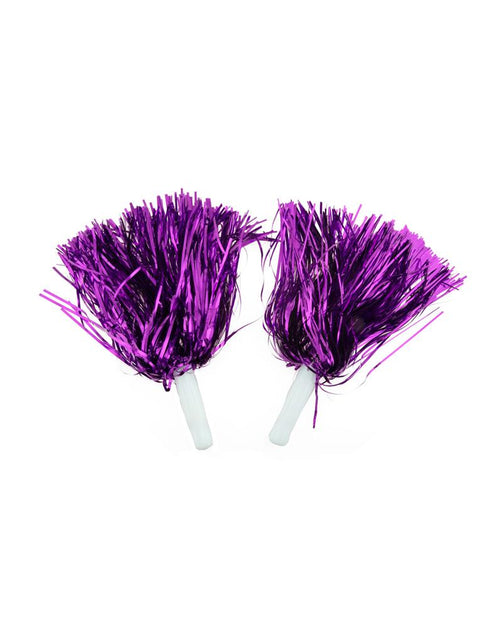Pompoms in metallic gold or silver