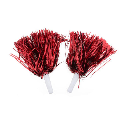 Pompoms in metallic gold or silver