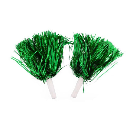 Pompoms in metallic gold or silver