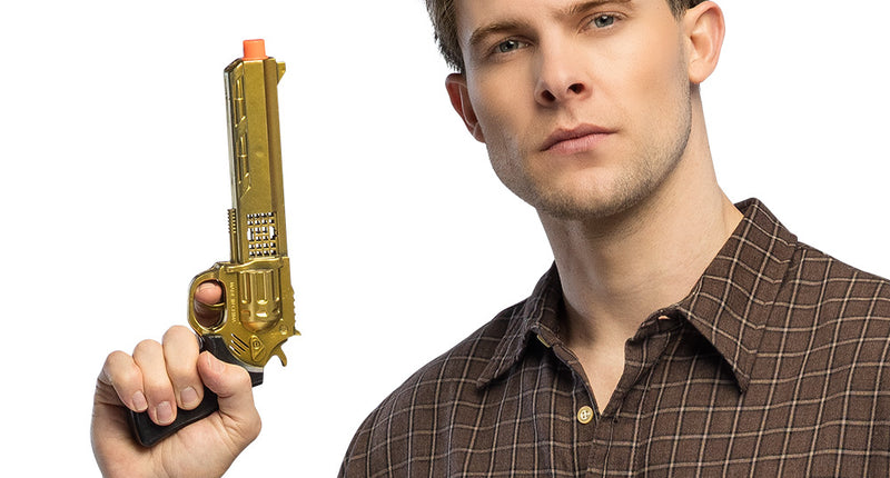 Speelgoedpistool Golden viper 26 cm cowboy