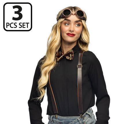 Set Steampunk hoed detail