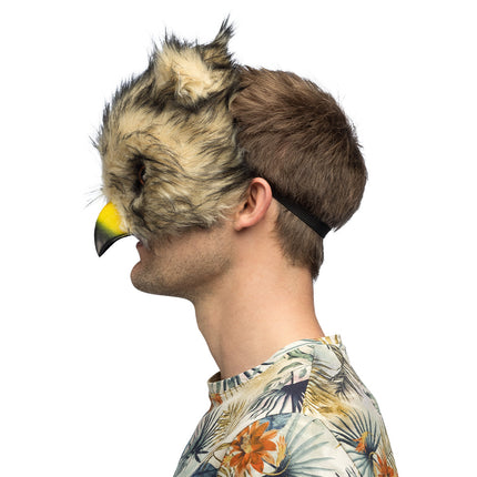 Pluchen halfmasker Uil — foto 3
