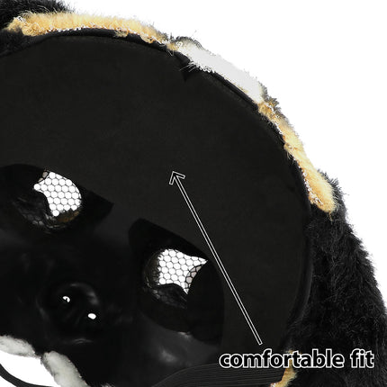 Pluchen halfmasker Bernard — foto 4