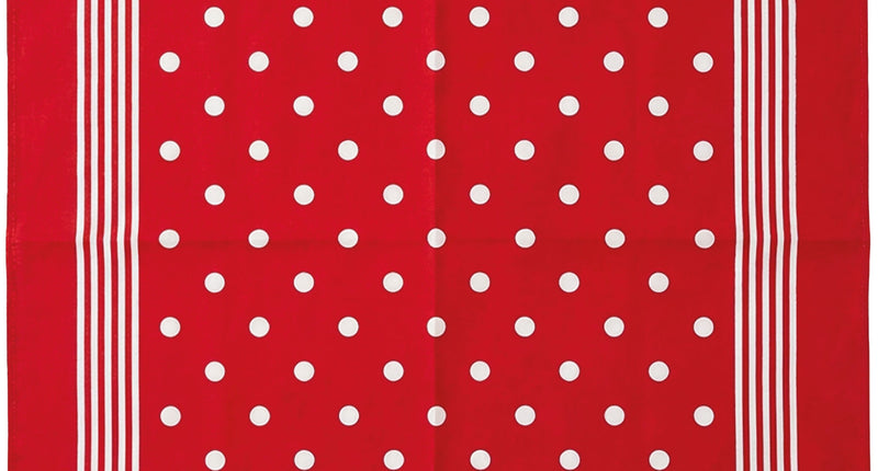 Zakdoek rood met wit