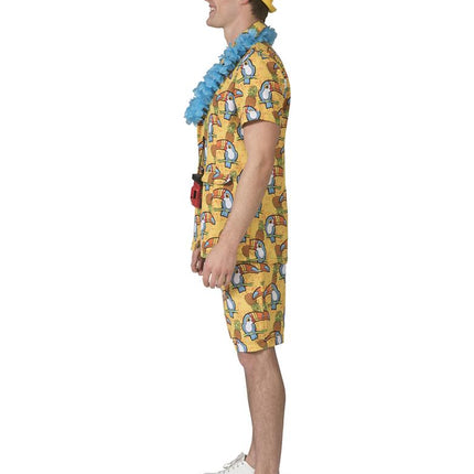 Hawaii pak Toekan heren zijaanzicht – verkleedkleding