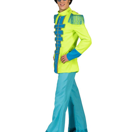 Beatles Jas in groen zijaanzicht – verkleedkleding