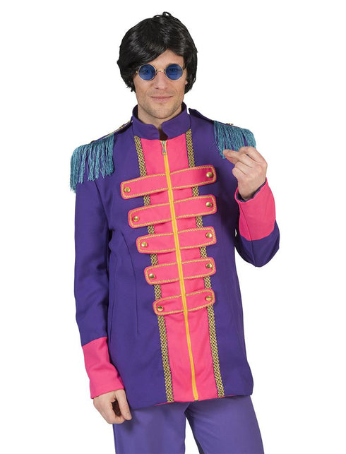 Beatles jas in paars zijaanzicht – verkleedkleding