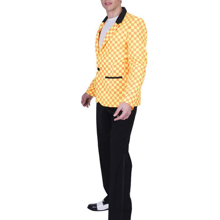 Rock en Roll pak Franklin heren zijaanzicht – verkleedkleding