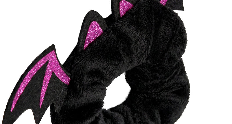 Vleermuis scrunchie voor meisjes vooraanzicht – accessoires