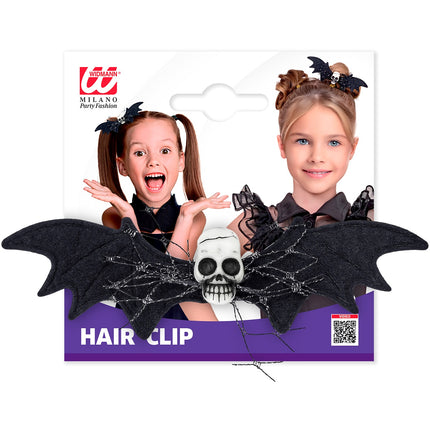 Haar clip vleermuis schedel voor meisjes achterkant – accessoires