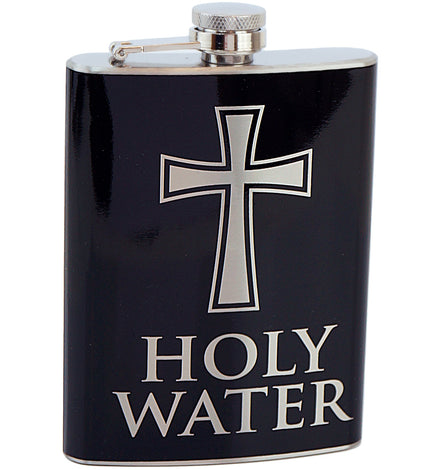 Heupfles wijwater vooraanzicht – accessoires
