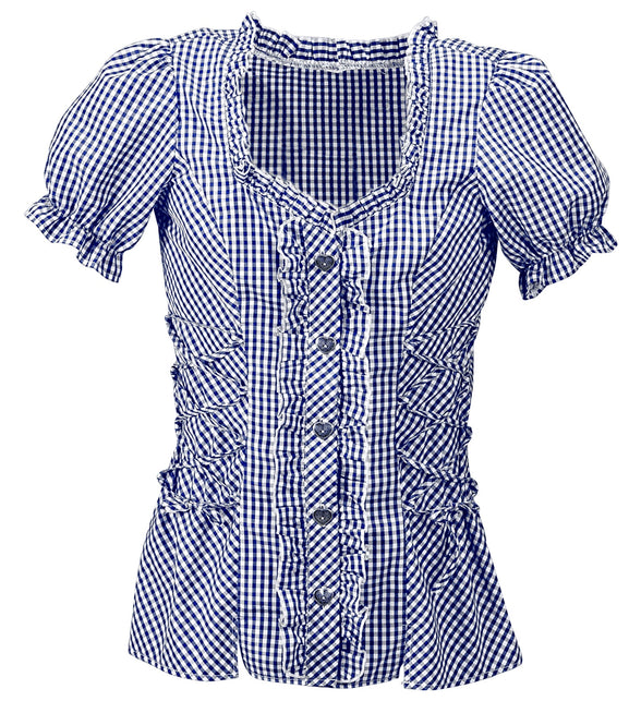 Geruite blouse Katja — foto 4