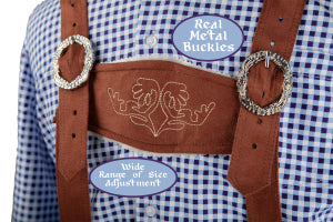 Authentieke nep suede lederhose Bernard — foto 2
