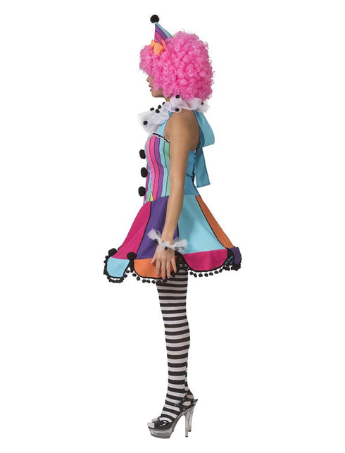 Regenboog clown jurkje Patty dames — foto 2