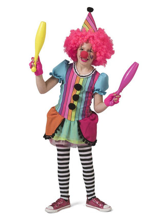 Regenboog clownspakje Mila meiden