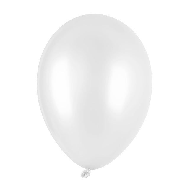 Metallic witte ballonnen