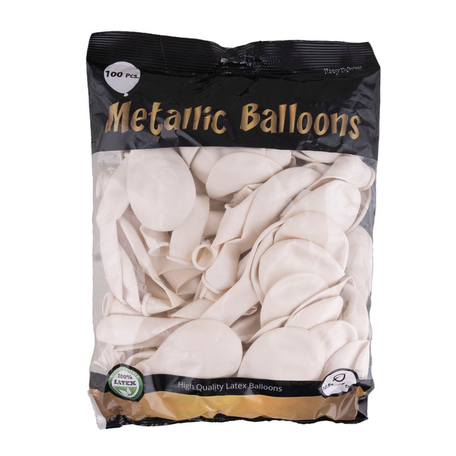 Metallic witte ballonnen — foto 2