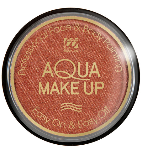 Bronze schmink aqua metallic