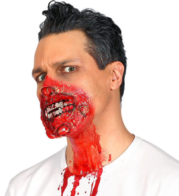 Vampier tanden Dracula gebit met bloed — foto 3