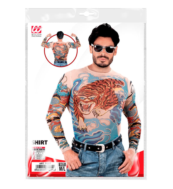 Tattoo shirt tijger en draak — foto 3