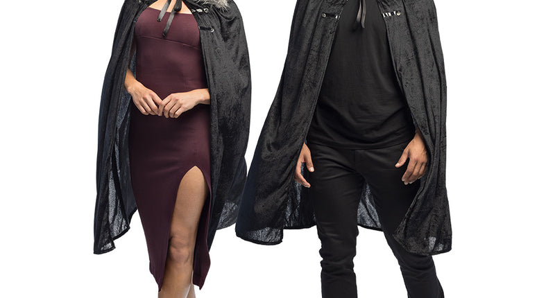 Cape Crimson zwart 113 cm vampier