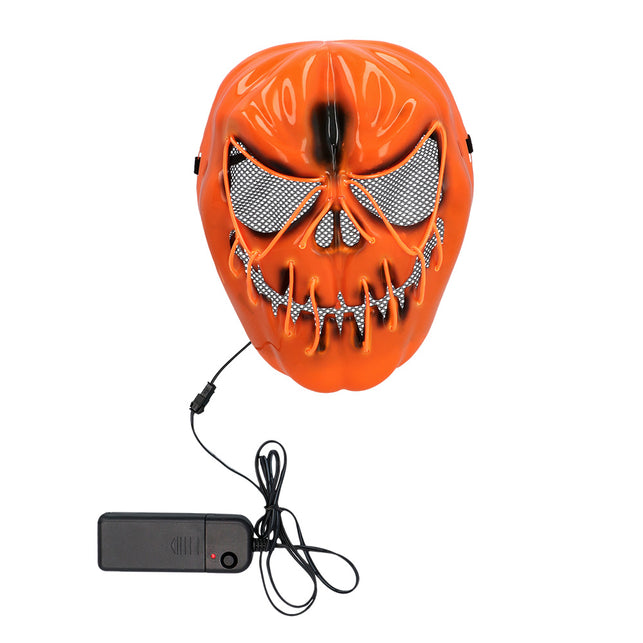 LED masker Pompoen Halloween detail